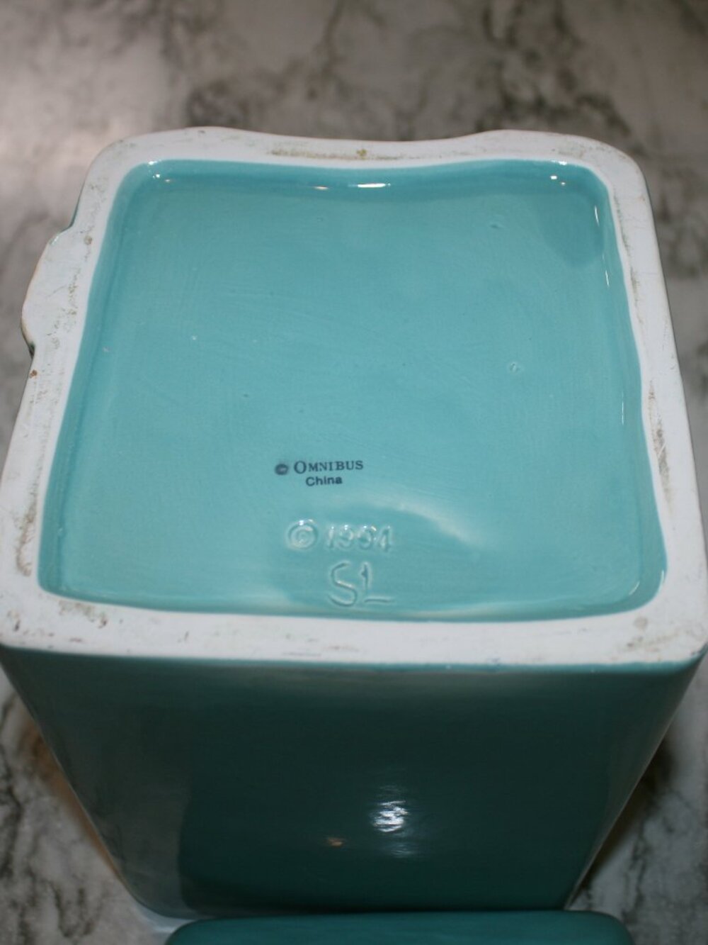 VINTAGE FITZ & FLOYD Cookie Jar 50's Kitchen Refrigerator Collectible Retro 1994 - Picture 7 of 16